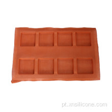 Molde de silicone de forma quadrada antiaderente retangular